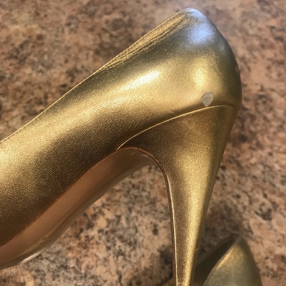 Brunomagli Gold Leather Heels - Picture 6 of 6